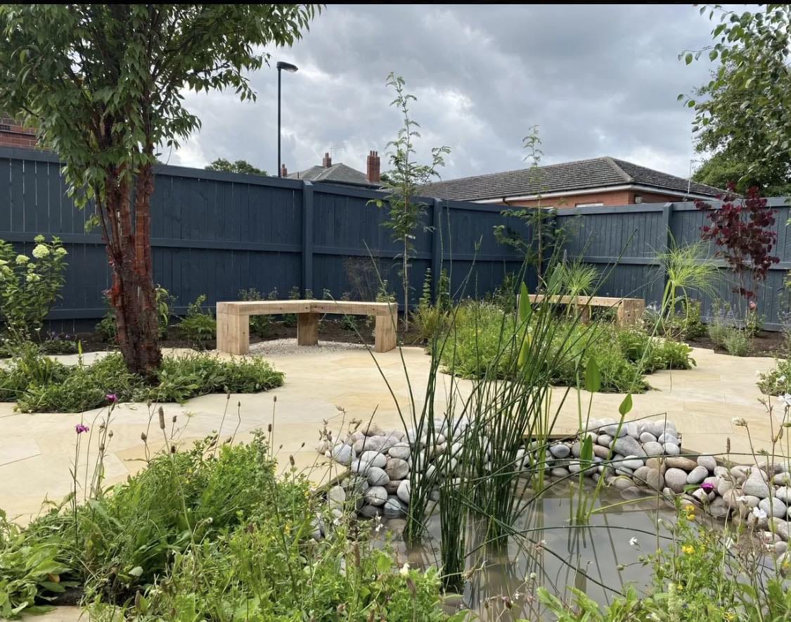 Beautiful garden landscaping project