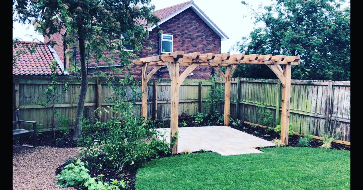 Custom designed garden pergola with quality construction
