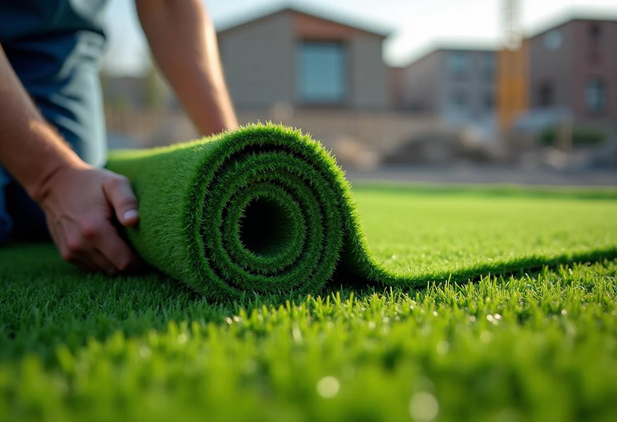 Natural turf texture